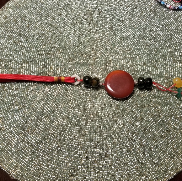 Carnelian stone key chain. - Picture 2 of 7